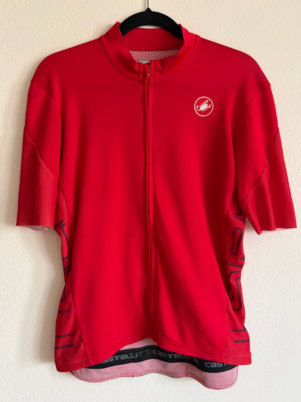 Castelli Red Men's Cycling Jersey - XL